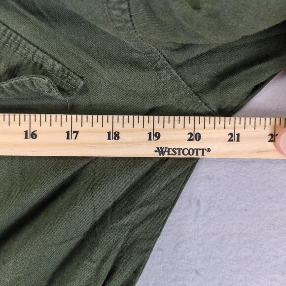 Vanity Dark Green Full Zip Military Jacket Women's M Gorpcore Drawstring Waist - Picture 5 of 10